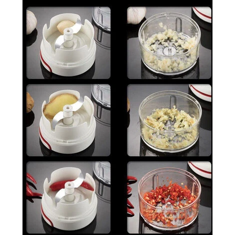 LIFCAUSAL Ail Masher Petit Pull Cut Press Ail Mélangeur Ail Purée Machine Portable Mini Ménage Ail Purée Maker Gadget De Cuisine 4 LIFCAUSAL Ail Masher Petit Pull Cut Press Ail Mélangeur Ail Purée Machine Portable Mini Ménage Ail Purée Maker Gadget De Cuisine – Image 2