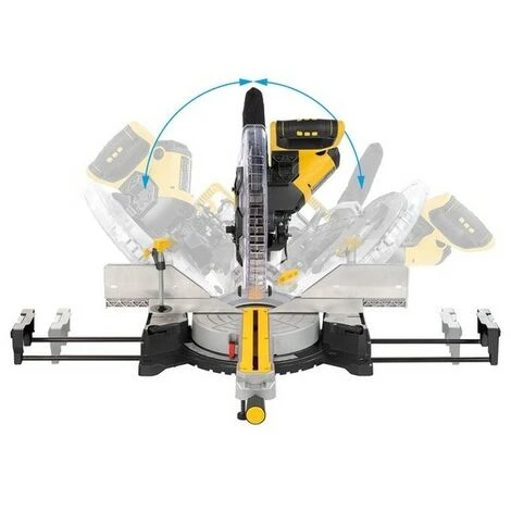 POWER PLUS Scie à Onglet à 2 Biseaux Télescopiques 2200W-305mm 5 POWER PLUS Scie à Onglet à 2 Biseaux Télescopiques 2200W-305mm – Image 3