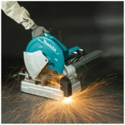 Scie à Coupe D'onglets à Métaux MAKITA - 36 V - 194 Mm - Sans Batterie Ni Chargeur - DLW140PT2 -Scie électrique stationnaire Soldes 57886886 2