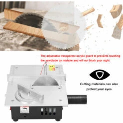 TANCYCO Mini Scie à Table Multifonctionnelle Scies De Bureau électriques Petit Ménage Bricolage Outil De Coupe Machine à Bois (Type 1) -Scie électrique stationnaire Soldes 58259140 5