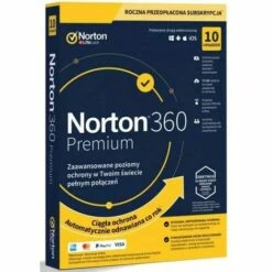 SYMANTEC 21395046 NORTON 360 PREMIUM 75GB PL 1 UTILISATEUR 10 APPAREIL 12MO STD RET ENR MM
