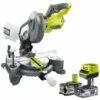 Pack RYOBI Scie à Coupe D'onglets 18V OnePlus - 190mm - EMS190DCL - 1 Batterie 3.0Ah High Energy - 1 Batterie 5.0Ah - Chargeur Rapide 2 Pack RYOBI Scie à Coupe D'onglets 18V OnePlus - 190mm - EMS190DCL - 1 Batterie 3.0Ah High Energy - 1 Batterie 5.0Ah - Chargeur Rapide -Scie électrique stationnaire Soldes 59958931 1
