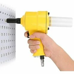 CISEA FA802Riveteuse Pneumatique, Pistolet à Rivets à Poignée Pistolet Outil De Rivetage Pneumatique 2,4-4,8 Mm Pour Clou En Aluminium/clou En Acier