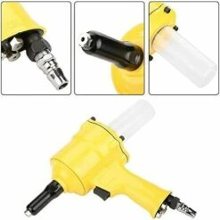CISEA FA802Riveteuse Pneumatique, Pistolet à Rivets à Poignée Pistolet Outil De Rivetage Pneumatique 2,4-4,8 Mm Pour Clou En Aluminium/clou En Acier -Scie électrique stationnaire Soldes 60463298 5