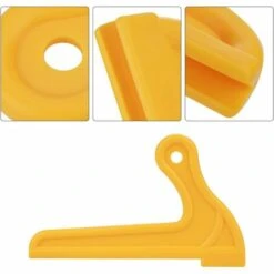 CHANCEY Bâtons De Poussée,SEMAket Bâtons De Poussée De Sécurité, Poignée Confortable Et Stable Durable De Type V Jaune Pratique Pour Routeur Scie à Table Pour Dégauchisseuse -Scie électrique stationnaire Soldes 60562409 3