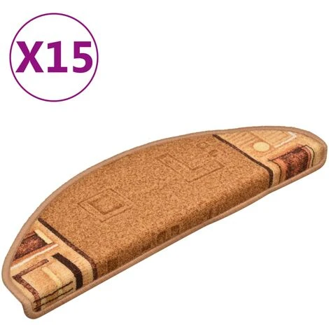 NOVA Tapis Auto-adhésifs Pour Les Escaliers 15 Pcs 65x21x4 Divers Cololri Cm Couleur : Beige 4 NOVA Tapis Auto-adhésifs Pour Les Escaliers 15 Pcs 65x21x4 Divers Cololri Cm Couleur : Beige – Image 2