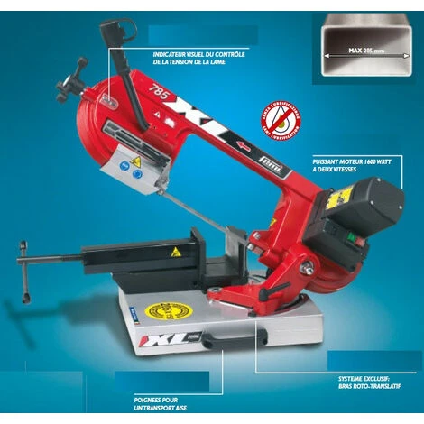 Femi - Scie à Ruban Acier 1600W L:1735mm Diam152mm - 785XL 3 Femi - Scie à Ruban Acier 1600W L:1735mm Diam152mm - 785XL