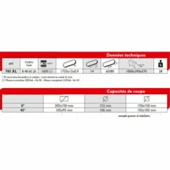 Femi - Scie à Ruban Acier 1600W L:1735mm Diam152mm - 785XL 7 Femi - Scie à Ruban Acier 1600W L:1735mm Diam152mm - 785XL -Scie électrique stationnaire Soldes 62287704 3