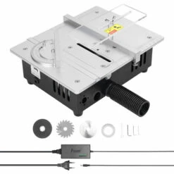 LIFCAUSAL Mini Scie à Table Multifonctionnelle Scies De Bureau électriques Petit Ménage Bricolage Outil De Coupe Machine à Bois (Type 2)