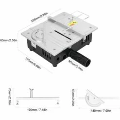 LIFCAUSAL Mini Scie à Table Multifonctionnelle Scies De Bureau électriques Petit Ménage Bricolage Outil De Coupe Machine à Bois (Type 2) -Scie électrique stationnaire Soldes 63745953 4