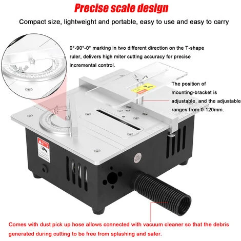 LIFCAUSAL Mini Scie à Table Multifonctionnelle Scies De Bureau électriques Petit Outil De Coupe De Bricolage Ménager 22mm Lame De Scie Réglable En Hauteur Rectifieuse Pour Le Travail Du Bois (type 2) 7 LIFCAUSAL Mini Scie à Table Multifonctionnelle Scies De Bureau électriques Petit Outil De Coupe De Bricolage Ménager 22mm Lame De Scie Réglable En Hauteur Rectifieuse Pour Le Travail Du Bois (type 2) – Image 5