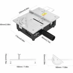 LIFCAUSAL Mini Scie à Table Multifonctionnelle Scies De Bureau électriques Petit Ménage Bricolage Outil De Coupe Machine à Bois Avec Roue De Ponçage De 50 Mm Et 10 Pièces De Papier De Verre 10 LIFCAUSAL Mini Scie à Table Multifonctionnelle Scies De Bureau électriques Petit Ménage Bricolage Outil De Coupe Machine à Bois Avec Roue De Ponçage De 50 Mm Et 10 Pièces De Papier De Verre -Scie électrique stationnaire Soldes 63746131 4