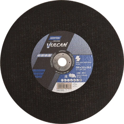Disque à Tronçonner Norton Vulcan Acier Ø300 20x3,5mm 4 Disque à Tronçonner Norton Vulcan Acier Ø300 20x3,5mm – Image 2
