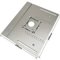 SUPERSELLER Lot De 3 Plaques D'insertion De Table De Toupie En Alliage D'aluminium Pour Le Fraisage Du Bois, Planche à Rabat, Machine De Coupe, Outil Auxiliaire De Gravure Avec Jauge à Onglets, Scie De Table, Bancs De Travail Du Bois. - Or 3PCS -Scie électrique stationnaire Soldes 63862924 5