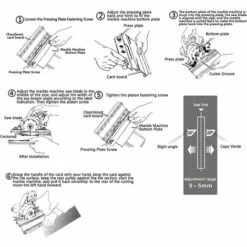 LADACèE Machine à Chanfreiner Les Carreaux Outil De Coupe à Angle De 45 Degrés Machine Manuelle De Coupe De Pierre De Bureau Pour Briques De Verre, Céramique Et Carreaux émaillés. -Scie électrique stationnaire Soldes 65915121 3