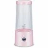 LIFCAUSAL Portable Blender Four Cutters Juicer Cup 350ml Fruit Mixing Machine Amovible Cup USB Rechargeable For Sports Travel And Outdoors Rose -Scie électrique stationnaire Soldes 66017305 1