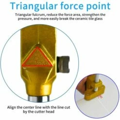 YEURIé Kit D'outils De Coupe 2 En 1 Pour Verre - Pince à Briser Et Coupe-verre - Couteau Portable En Tungstène Pour Céramique, Miroir, Coupe-carreaux Manuel - Avec 2 Lames En Tungstène Et Tournevis -Scie électrique stationnaire Soldes 66332711 5