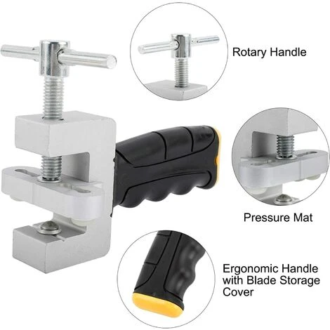 YEURIé Outil Manuel Coupe-carreaux, Pince à Briser Les Carreaux, Kit De Coupe Pour Carreaux En Céramique, Verre, Miroir (Noir) 4 YEURIé Outil Manuel Coupe-carreaux, Pince à Briser Les Carreaux, Kit De Coupe Pour Carreaux En Céramique, Verre, Miroir (Noir) – Image 2