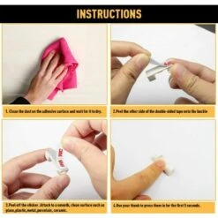 FVO Clips Câbles Adhésifs Rangement De Gestion De Câble Support Organiseur De Fils Electriques Pour Cordon Dans La Voiture, La Maison Ou Le Bureau - Lot De 40 (Blanc) -Scie électrique stationnaire Soldes 66999922 4