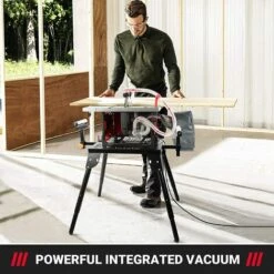 GIZCAM Scie Sur Table, 2000W 5000RPM, Aspirateur Intégré (taux D'enlèvement Des Copeaux 98%), Table Extensible En Aluminium (60-80CM), Scie à Onglets 45°, Scie Circulaire Sur Table Avec Lame 216MM*60T 10 GIZCAM Scie Sur Table, 2000W 5000RPM, Aspirateur Intégré (taux D'enlèvement Des Copeaux 98%), Table Extensible En Aluminium (60-80CM), Scie à Onglets 45°, Scie Circulaire Sur Table Avec Lame 216MM*60T -Scie électrique stationnaire Soldes 67697211 4