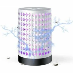 Scie Sur Table DENUOTOP Lampe De Piège à Choc électrique Nouveau Style USB Photocatalyseur Usage Domestique à Faible Bruit Bug Zapper Blanc