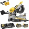 Scie à Onglets Radiale 2 X X54V DEWALT XR Flexvolt Ø305mm + 2 Batteries 54V 6Ah - DHS780T2A -Scie électrique stationnaire Soldes 8563365 1